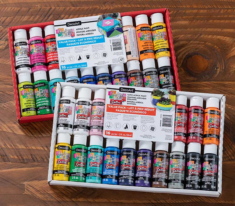 ARTdiscount Acrylic Paint in 500ml x 6 - Assorted Colours