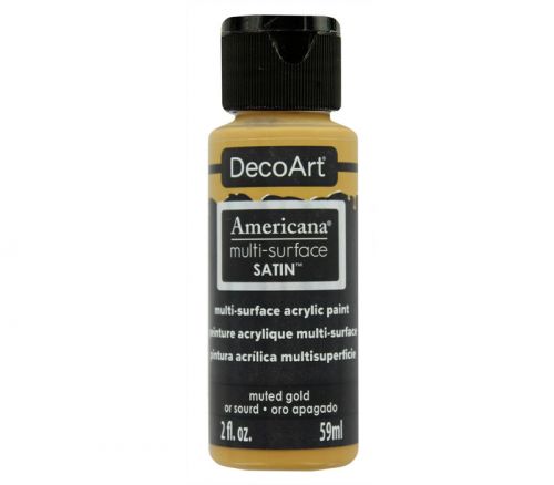Decoart - Americana Multi Surface Acrylic2-ounce Satin Muted Gold