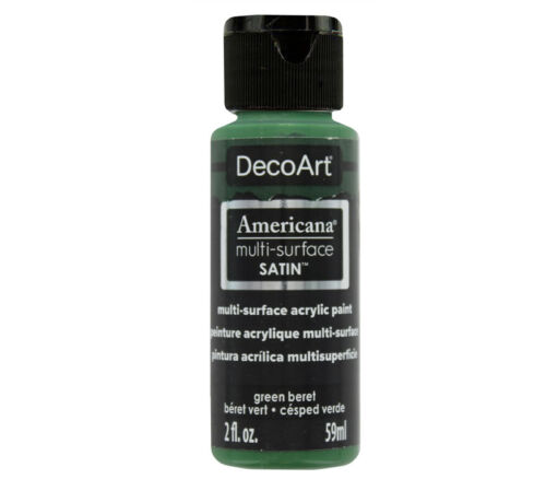 Decoart - Americana Multi Surface Acrylic2-ounce Satin Green Baret