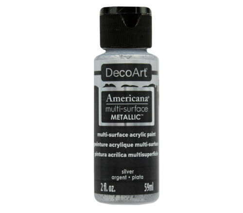 Decoart - Americana Multi Surface Acrylic2-ounce Metallic Silver