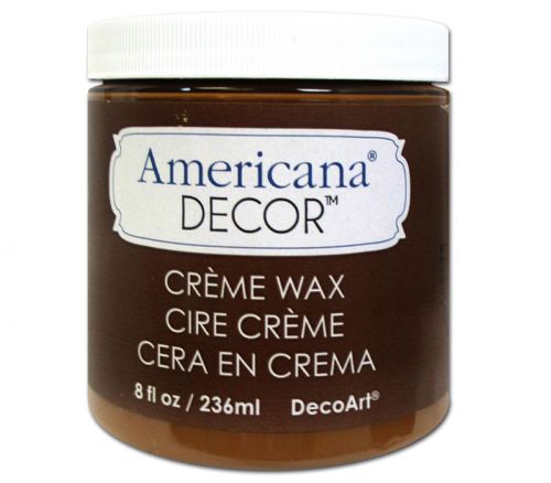 Decoart - Americana Decor Creme Wax 8-ounce GoldenBrwn