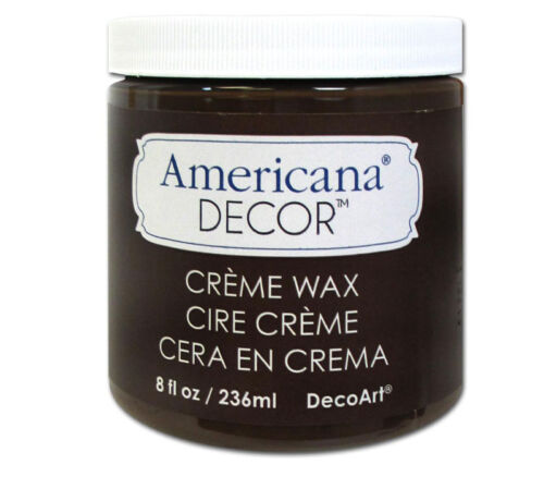 Decoart - Americana Decor Creme Wax 8-ounce Deep Brown