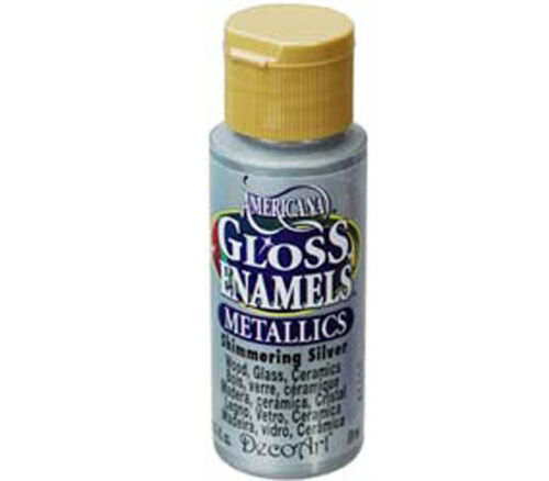 Decoart - Americana Gloss Enamel 2-ounce Shimmering Slvr
