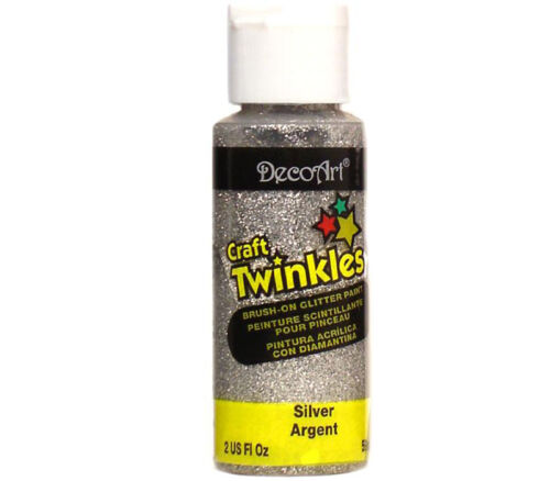 Decoart - Craft Twinkles Paint 2-ounce Silver