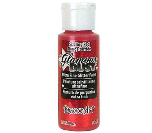 Decoart - Glamour Dust 2-ounce Sizzling Red