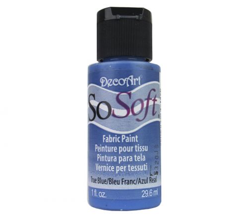 Decoart - SoSoft Fabric Paint 1-ounce True Blue