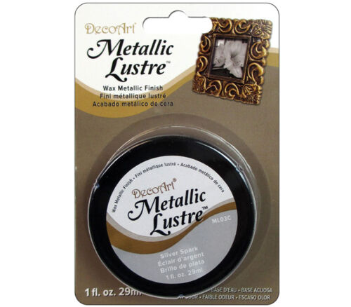 Decoart - Metallic Lustre 1-ounce Silver Sparkle