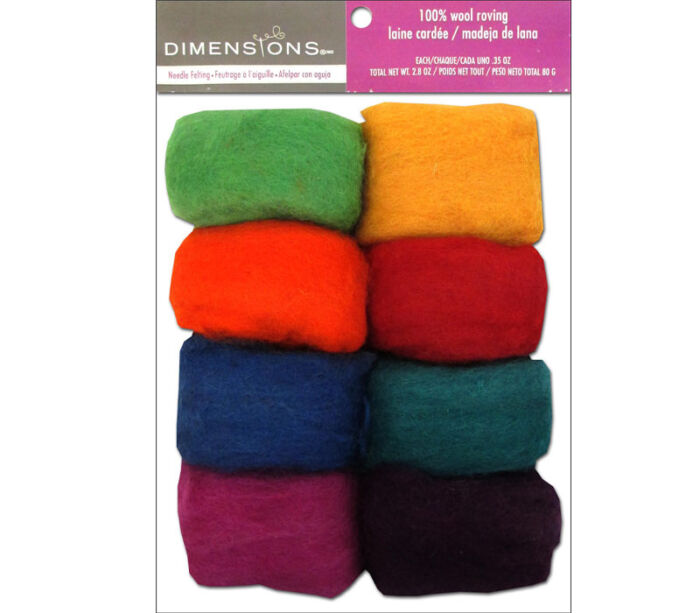 Dimensions - 100% Wool Roving Value Pack Rainbow