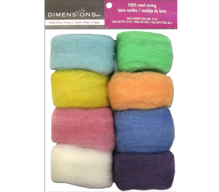 Dimensions - 100% Wool Roving Value Pack Pastel