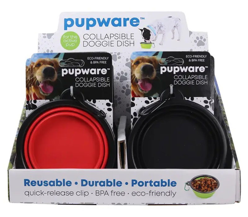 Pupware Collapsible Pet Dish - Color Shipped is Randomly Picked