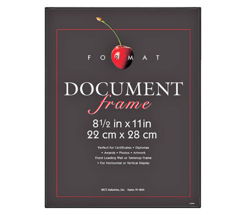 Black 8.5 x 11 Document Frame