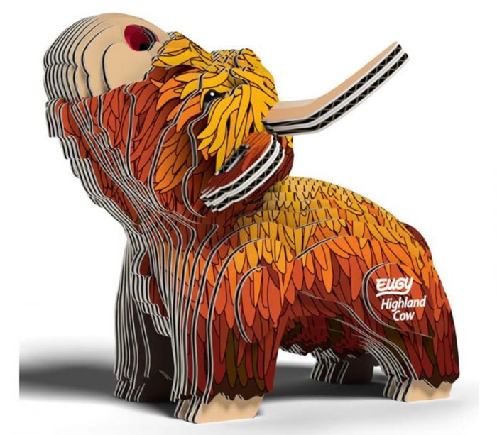 3-D Wood Puzzle - Highland Cow - Image 2