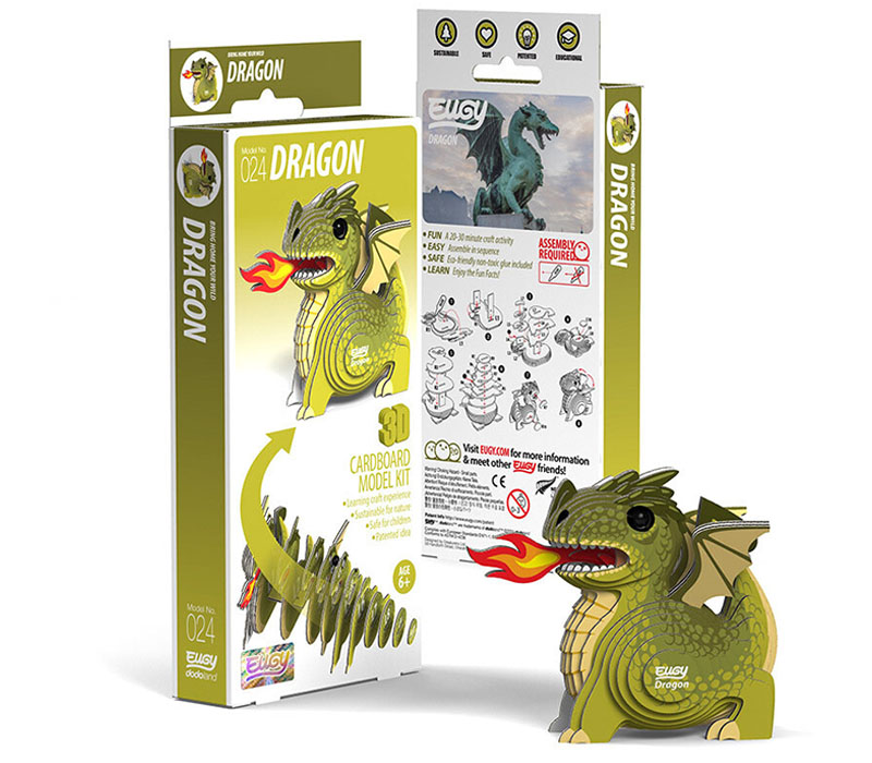 Eugys 3-D Paper Puzzle - Dragon