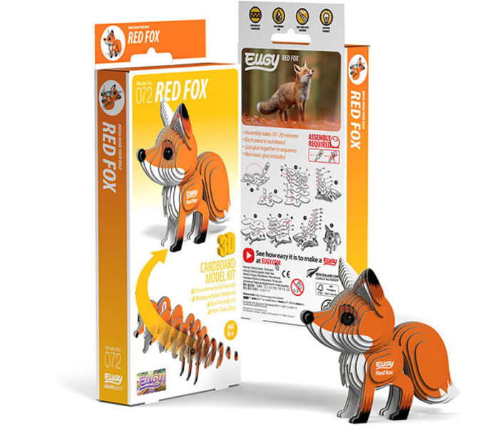 Eugys 3-D Paper Puzzle - Red Fox