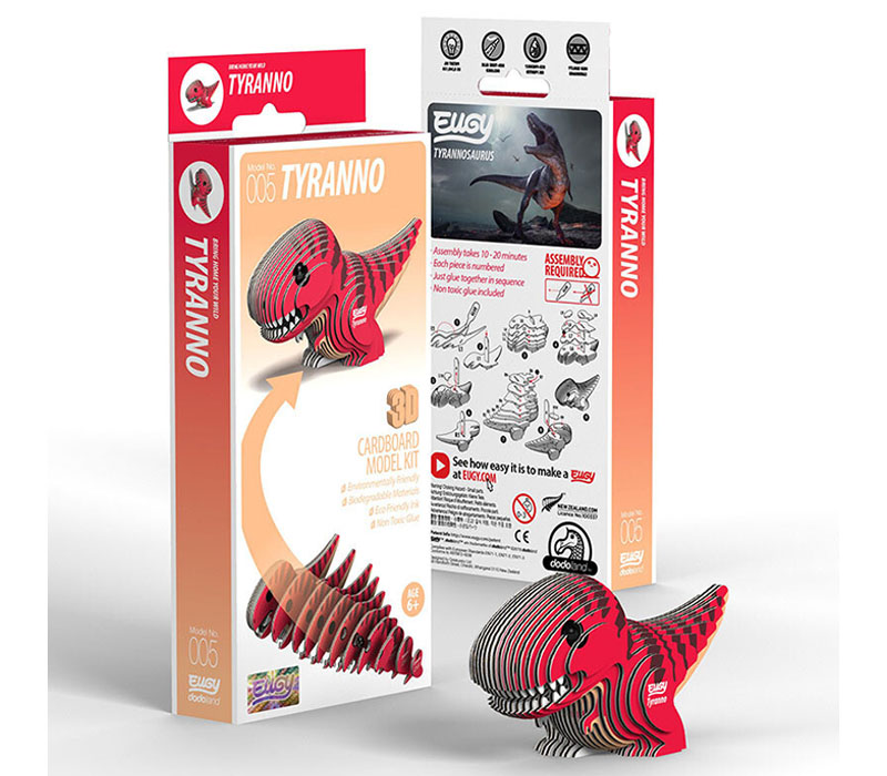 Eugys 3-D Paper Puzzle - Tyranno