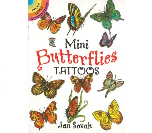 Dover Publications - Little Mini Butterflies Tattoos Book