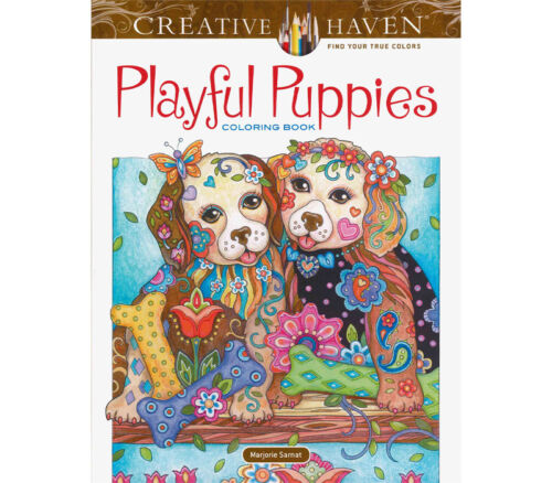 Dover Publications - Creative Haven Playful Puppies Coloring Book