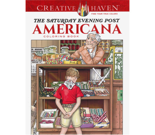 Dover Publications - Creative Haven Saturday Evening Post Amerian ColorBook