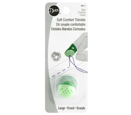 Dritz - Soft Comfort Thimble Large Green