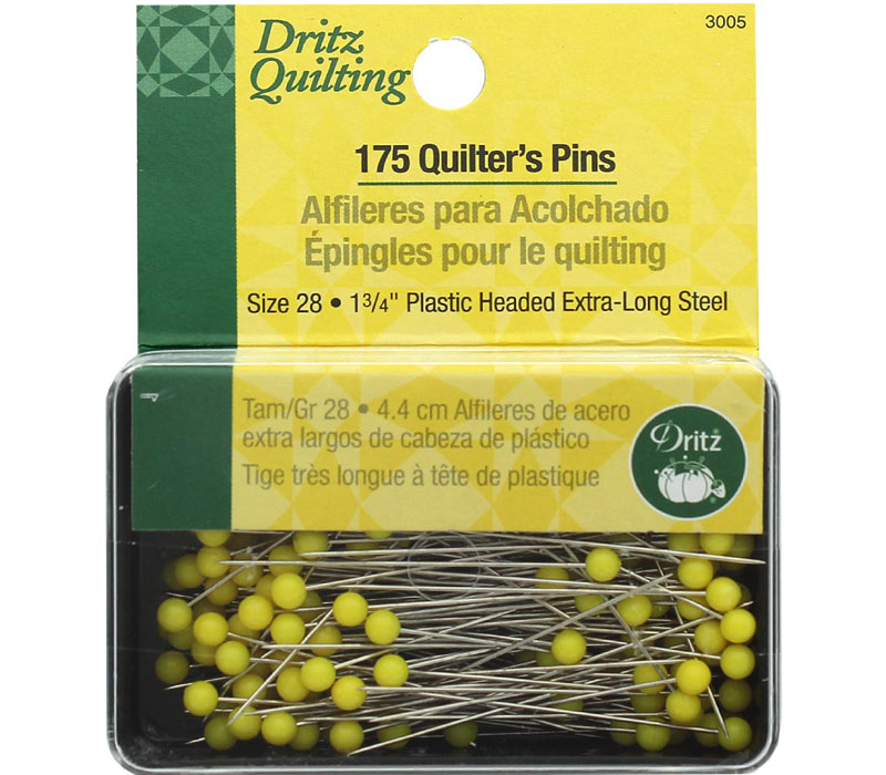 Quilting Pins Size 28 - Yellow