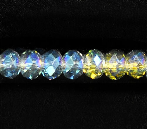 Crystal Glass Bead - 2mm x 1.5 Magic Green