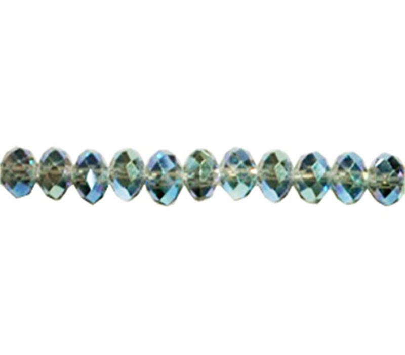 Crystal Glass Bead - 3mm x 2mm Magic Blue