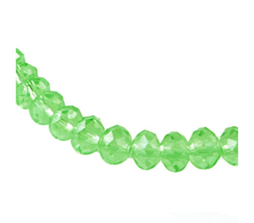 Crystal Glass Bead - 8mm x 6mm Chrysolite