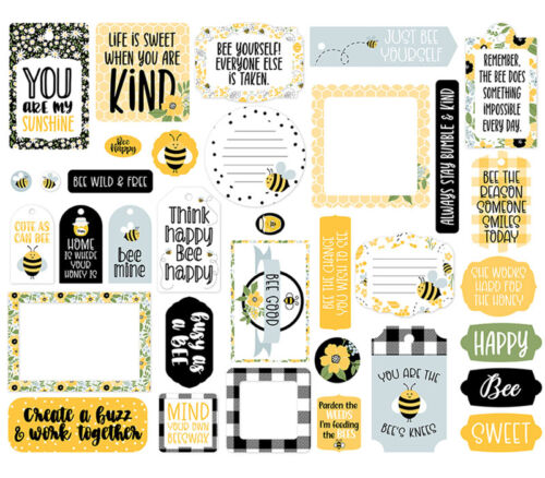 Echo Park Frames and Tags - Bee Happy