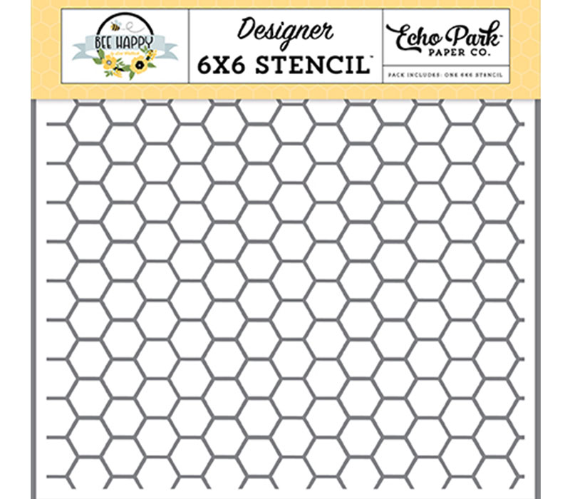 Craft Stencil 6x6 Honeycomb