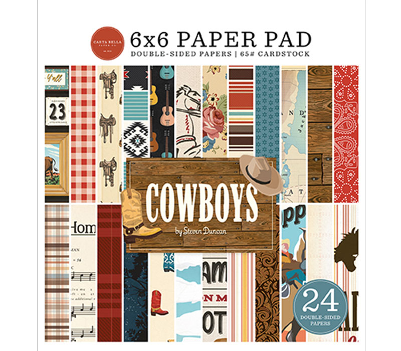 Echo Park Paper Pad - 6x6 - Cowboys