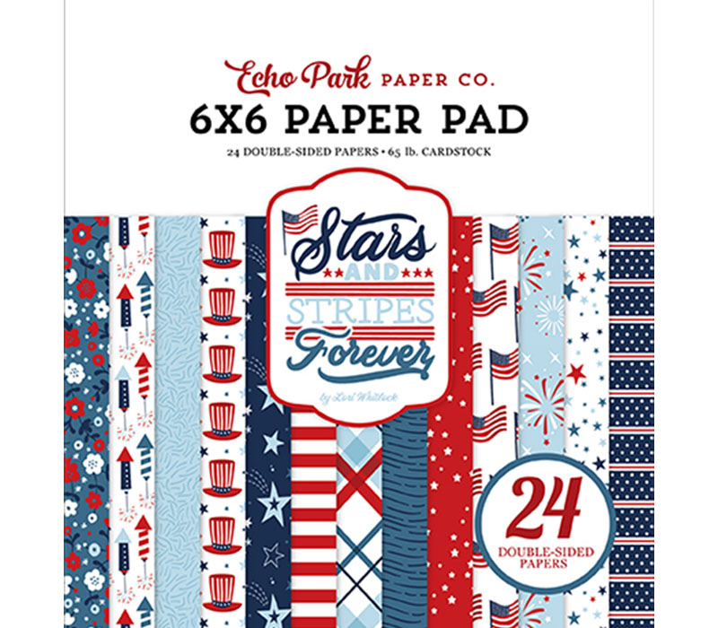 Echo Park Paper Pad - 6x6 - Stars and Stipes Forever