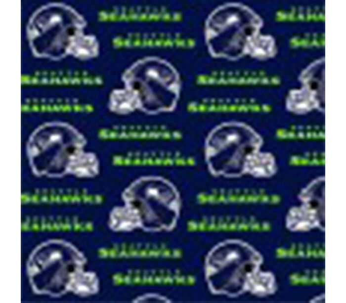 Fabric - Seahawks NFL Helmets Navy