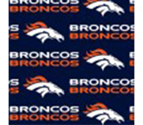 Fabric - Denver NFL Large Logo Navy