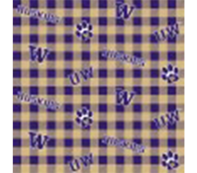 Fabric - University of Washington Logo Toss Buffalo Check