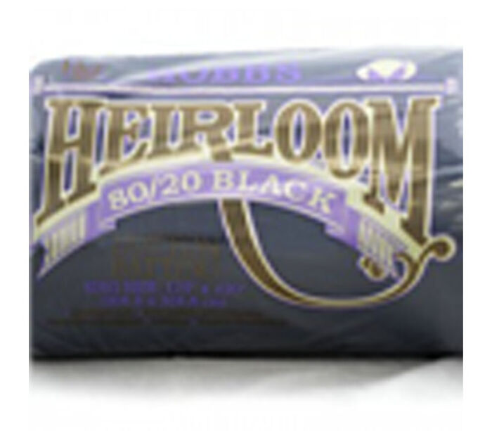 Heirloom Batting - 80% Cotton/20% Polyester 90-inch x 108-inch - Black