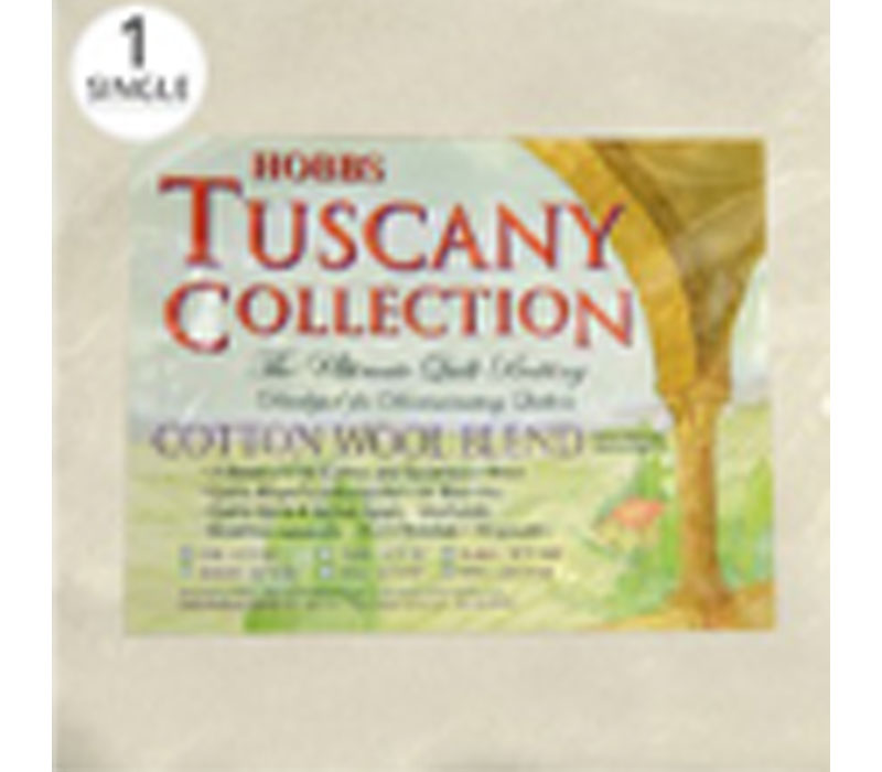 Tuscany Batting - 80 Cotton/20 Wool 81-inch x 96-inch
