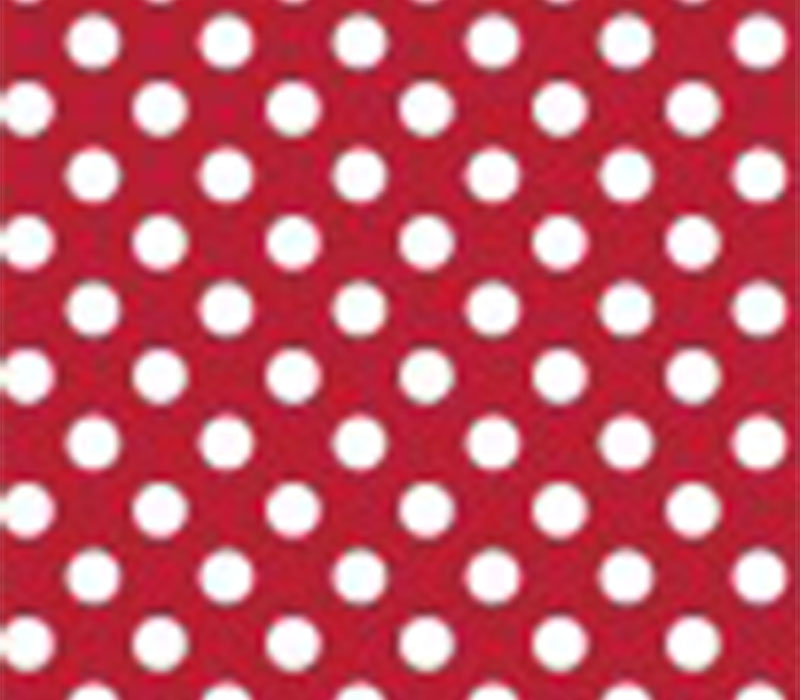 Fabric - Kimberbell Dots White On Red