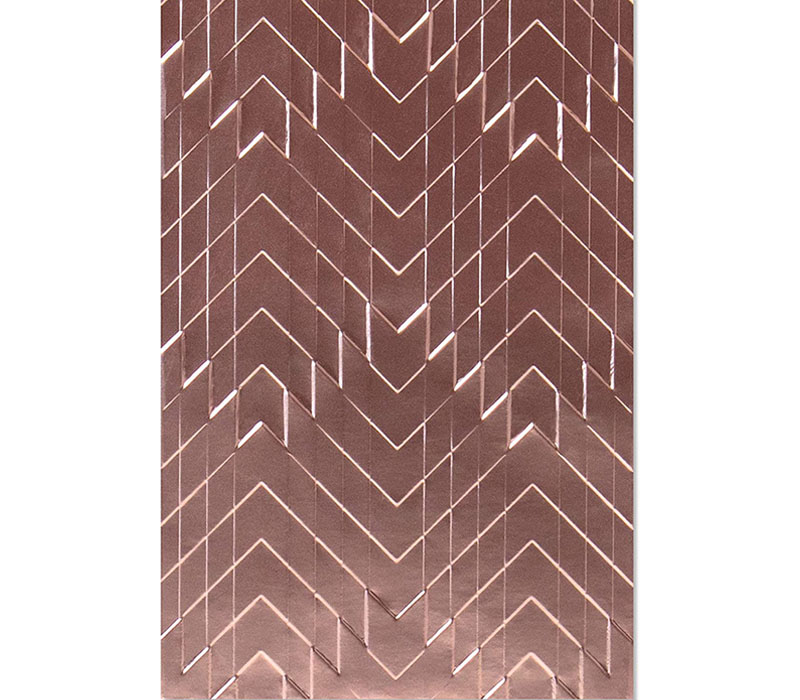 Sizzix Embossing Folder - 3-D Textured Impressions Staggered Chevrons
