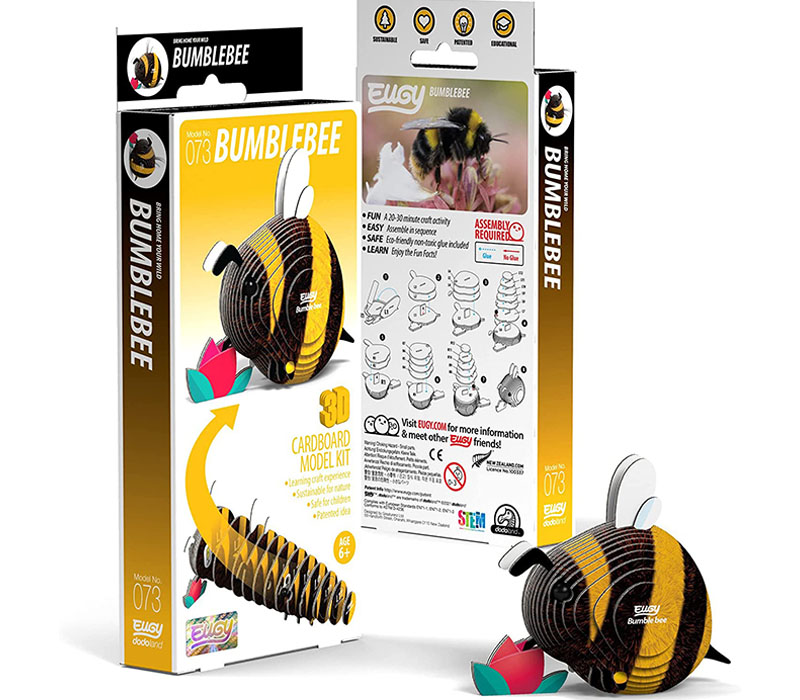 Eugys 3-D Paper Puzzle - Bumble Bee