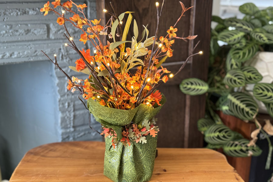 Fall Lighted Centerpiece