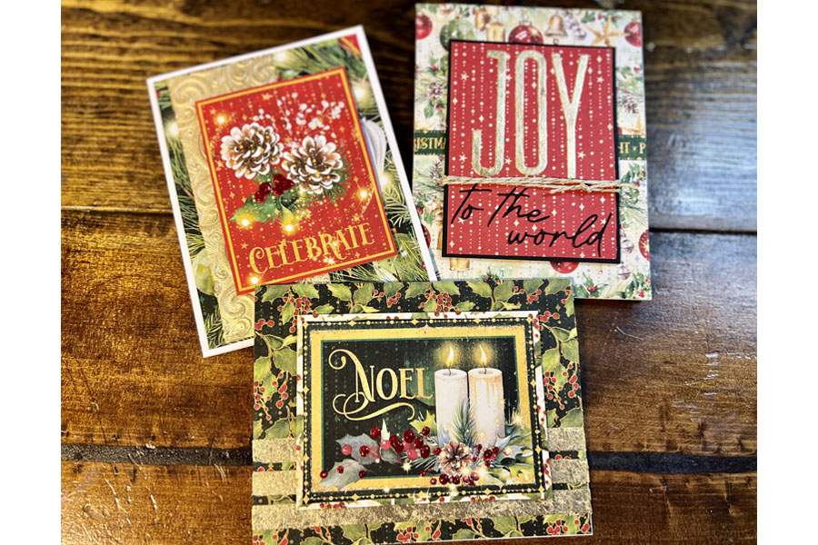 Merry and Bright Trio card class.