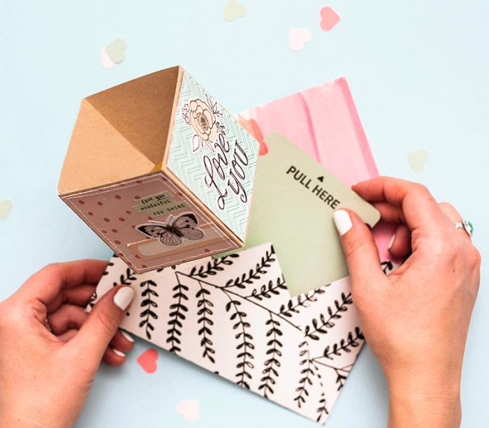 Make an Explosion Card with this Punch Board by We R Memory Keepers