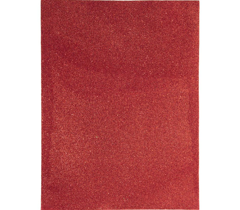 Glitter Craft Foam Sheet Red - 2mm 9-inches by 12-inches