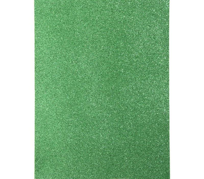 Glitter Craft Foam Sheet Green - 2mm 9-inches by 12-inches