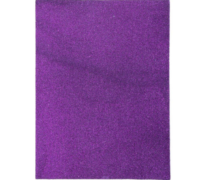Glitter Craft Foam Sheet Purple - 2mm 9-inches by 12-inches