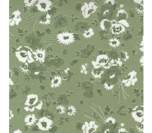 Nantucket Summer by Camile Roskelley Somerset Floral on Grass Green