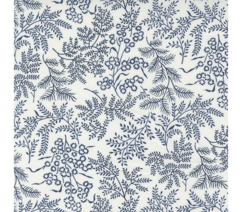 Nantucket Summer by Camile Roskelley Sconset Landscape Navy on Cream