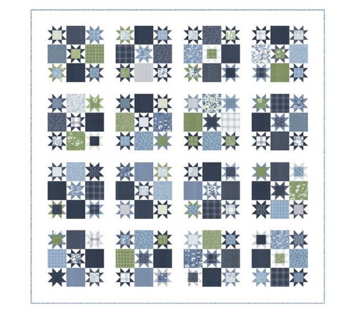 Nantucket Summer by Camile Roskelley The Hideaway Quilt Kit by Moda Fabrics
