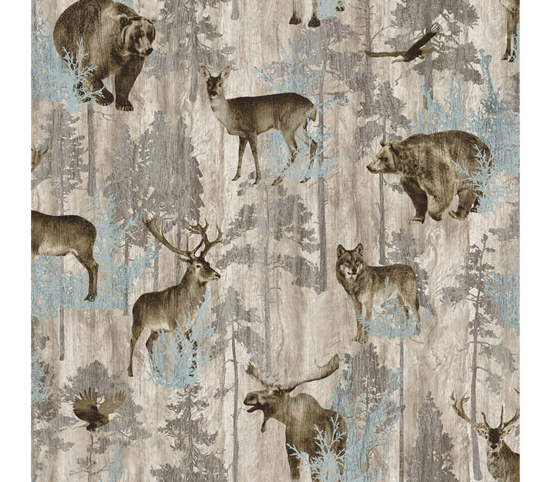 Timberland Flannel Animals on Brown
