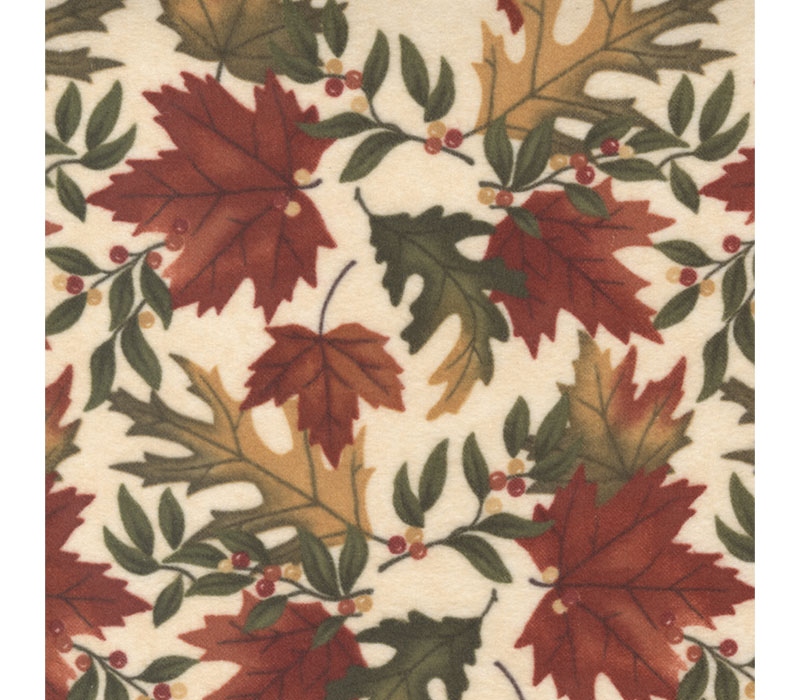 Melody Flannel By Holly Tailor Fall Print on Cream